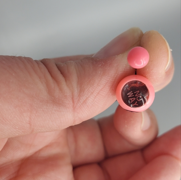 Pink Plastic Magic 8 Ball Belly Ring - Picture 4 of 4